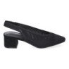 Zapatos de vestir tacón comodo malla para mujer color negro S-3195