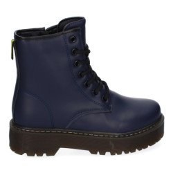Botas militares cómodas para mujer color azul SL-721