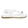 Sandalias planas para mujer cómodas color blanco TC-1U1