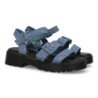 Sandalias planas cómodas hebilla para mujer color azul TF3525
