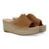 Sandalias de plataforma en yute para mujer pala color kaki TF5154