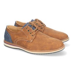 Zapatos planos cómodos para hombre color camel TF8851