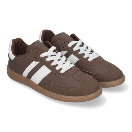 Zapatillas cómodas planas para mujer color cafe TT-55