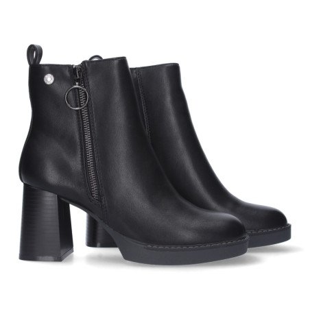 Botines de tacón y plataforma mujer color negro VR3-561