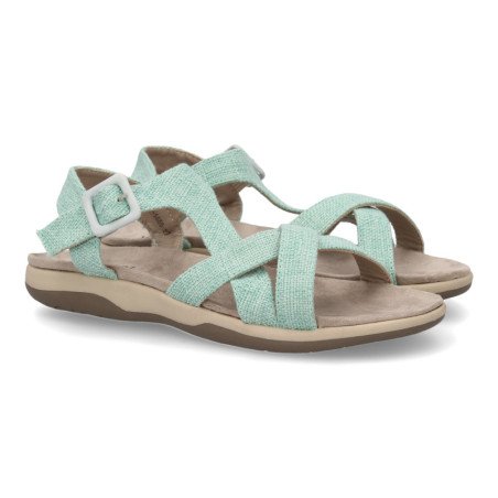Sandalias planas cómodas para mujer color azul VR5-1655