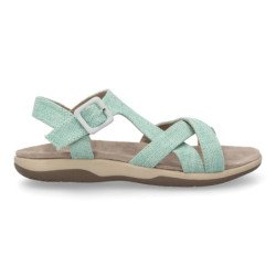 Sandalias planas cómodas para mujer color azul VR5-1655