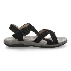 Sandalias planas cómodas para mujer color negro VR5-1655
