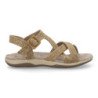 Sandalias planas cómodas para mujer color taupe VR5-1655