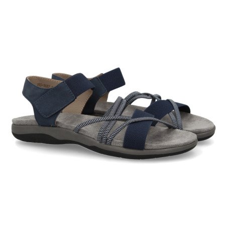 Sandalias planas cómodas para mujer color marino VR5-1657