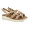 Sandalias planas cómodas para mujer color champan VR5-1663