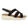 Sandalias planas cómodas para mujer color negro VR5-1663