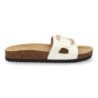 Sandalias planas cómodas elegantes para mujer color blanco VR5-1756
