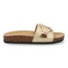 Sandalias planas doradas cómodas elegantes mujer VR5-1756