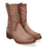 Botines planos cómodos para mujer punta color beige VRA-1071