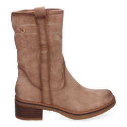 Botines planos cómodos para mujer punta color beige VRA-1071