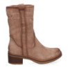 Botines planos cómodos para mujer punta color beige VRA-1071