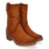 Botines planos cómodos para mujer color cuero VRA-1071