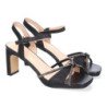 Sandalias de tacón medio fiesta para mujer color negro W18-105