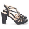 Sandalias de fiesta color negro mujer