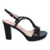 Sandalias de tacón para fiesta mujer color negro WXL811