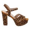 Sandalias de tacón para fiesta estampado Leopardo para mujer Y5628