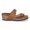 Sandalias de cuña bio estilo esclava para mujer color camel YF-87