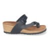 Sandalias de cuña bio estilo esclava para mujer color negro YF-87