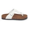Sandalias planas bio cómodas esclava para mujer color blanco YF-89