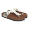 Sandalias doradas planas bio cómodas esclavas para mujer YF-89