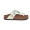 Sandalias doradas planas bio cómodas esclavas para mujer YF-89