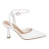 Zapatos de vestir tacón medio salón para mujer blanco YG827