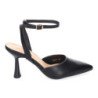 Zapatos de vestir tacón medio salón para mujer color negro YG827