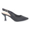 Zapatos de tacón bajo cómodo para fiesta mujer color negro YK263