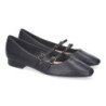 Zapatos planos estilo bailarinas para mujer color negro YK323