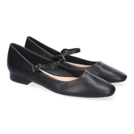 Zapatos planos estilo bailarinas para mujer color negro YK325