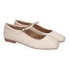 Merceditas planas elegantes para mujer color beige YS-3344