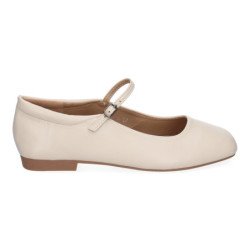 Merceditas planas elegantes para mujer color beige YS-3344