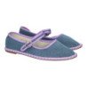 Alpargatas planas venecianas cómodas para mujer color lila YSD-A