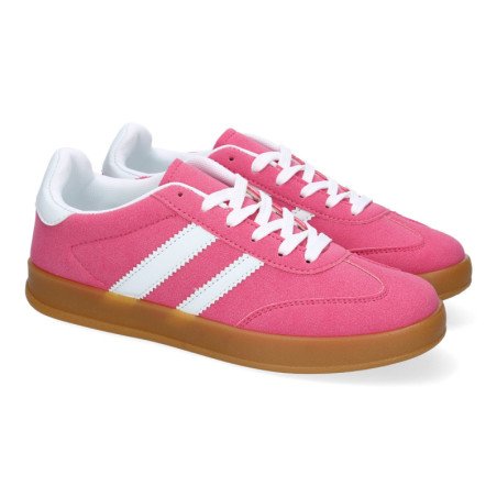 Deportivas sneakers planas para mujer color fucsia VRA-1160