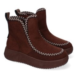 Botas estilo esquimal plataforma cómoda para mujer color marrón YY-20