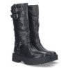 Botas estilo motero biker para mujer color negro YY-80
