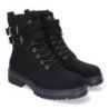 Botines estilo leñador para mujer color negro YZ24-008