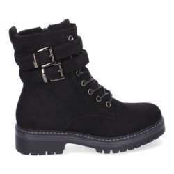 Botines estilo leñador para mujer color negro YZ24-008
