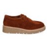 Mocasines de mujer estilo wallabee cómodos color camel YZ24-039