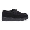Mocasines de mujer estilo wallabee cómodos color negro YZ24-039