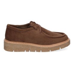 Mocasines de mujer estilo wallabee cómodos color verde YZ24-039