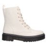Botas militares suela track transparente mujer color beige ZS-98