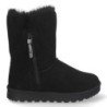 Botas australianas forradas en pelo y cremallera mujer color negro
