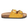 Sandalias planas comodas anatomicas para mujer color amarillo 1AY-1056