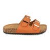 Sandalias planas comodas anatomicas para mujer color naranja 1AY-1056
